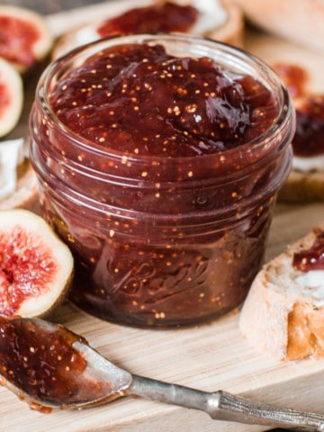 Fig Preserves in a jar